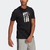 adidas BX FL T Logo Print Fitness Crewneck T-shirt Men Tops Black GL3033