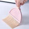 Small Broom Dustpan Set for Home Mini Dustpan Brush Set Handheld Hangable Whisk Broom for Table Countertop Key Board