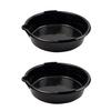 Yousheng Engine Oil Drain Pan 7-Quart Black Plastic Oil Change Pan, Waste Oil Catch Basin, Car Waste Oil Tray, Auto Repair Receiver