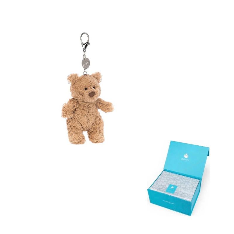 JELLYCAT Bartholomew Bear Animal Bartholomew Bear Bag Charm Doll Plush Pendant Sitting 12cm High