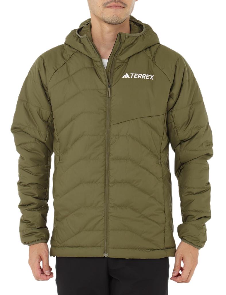 Adidas Terrex Izolovaná bunda s kapucí JMS27 Olivová vrstva Multi-Syntetická Pánská (IM7681) J/M