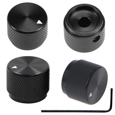 Pack of 4 Knob Caps X Control Potentiometer Knob Rotary Electronic Control Potentiometer Knob Aluminum Alloy Shaft Hole Diameter 6mm Volume Control