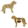 Irish Wolfhound I - Dog Brooch In Decorative Box, Elegant Gold-plated Pin, Brand Jacket Pin