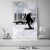 Street Graffiti Abstract Art Wall Posters Girl With Balloon Modern Home Room Decor Canvas Painting Mural Pictures Prints Artwork