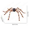 Halloween Spider Props Decoration 50'' Giant Scary Spider+200'' Triangular Giant Spider Web for Halloween Yard Lawn Party Decor