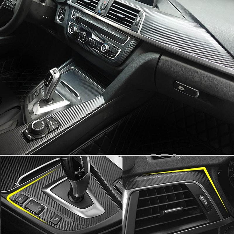 Für BMW 3er 4er / F30 F31 F32 F34 F36 Auto Mittelkonsole TPU Karbonfaser Schutzfolie Kratzfest Reparaturfolie