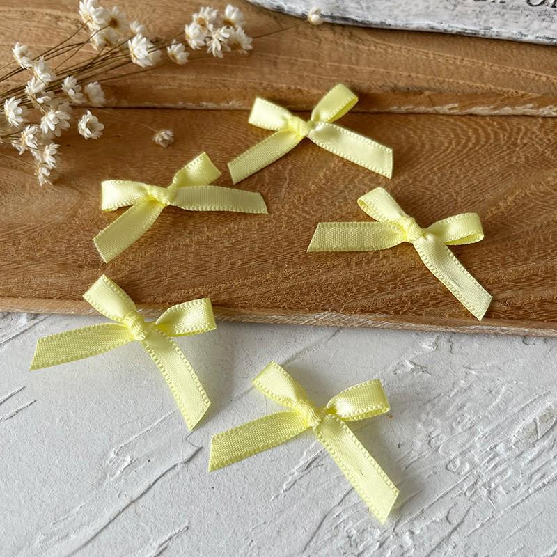 2.5cm Wide Handmade Ribbon Bow Knot for DIY Clothing & Hair Accessories, Card Holders, and Decorations