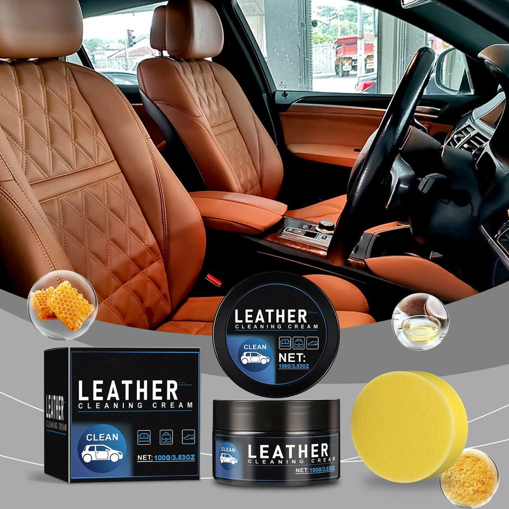 Car Leather Care Cream, Car Interior Seat Leather, Restoration And Care Cream