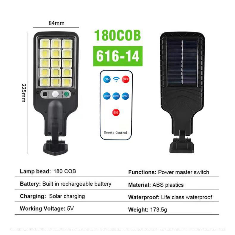 Super Bright Solar COB Wall & Courtyard Sensor Lights