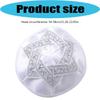 Comfortable Kippah Breathable Jewish Hat Lightweight Polyester Skullcap For Daily Religious Use