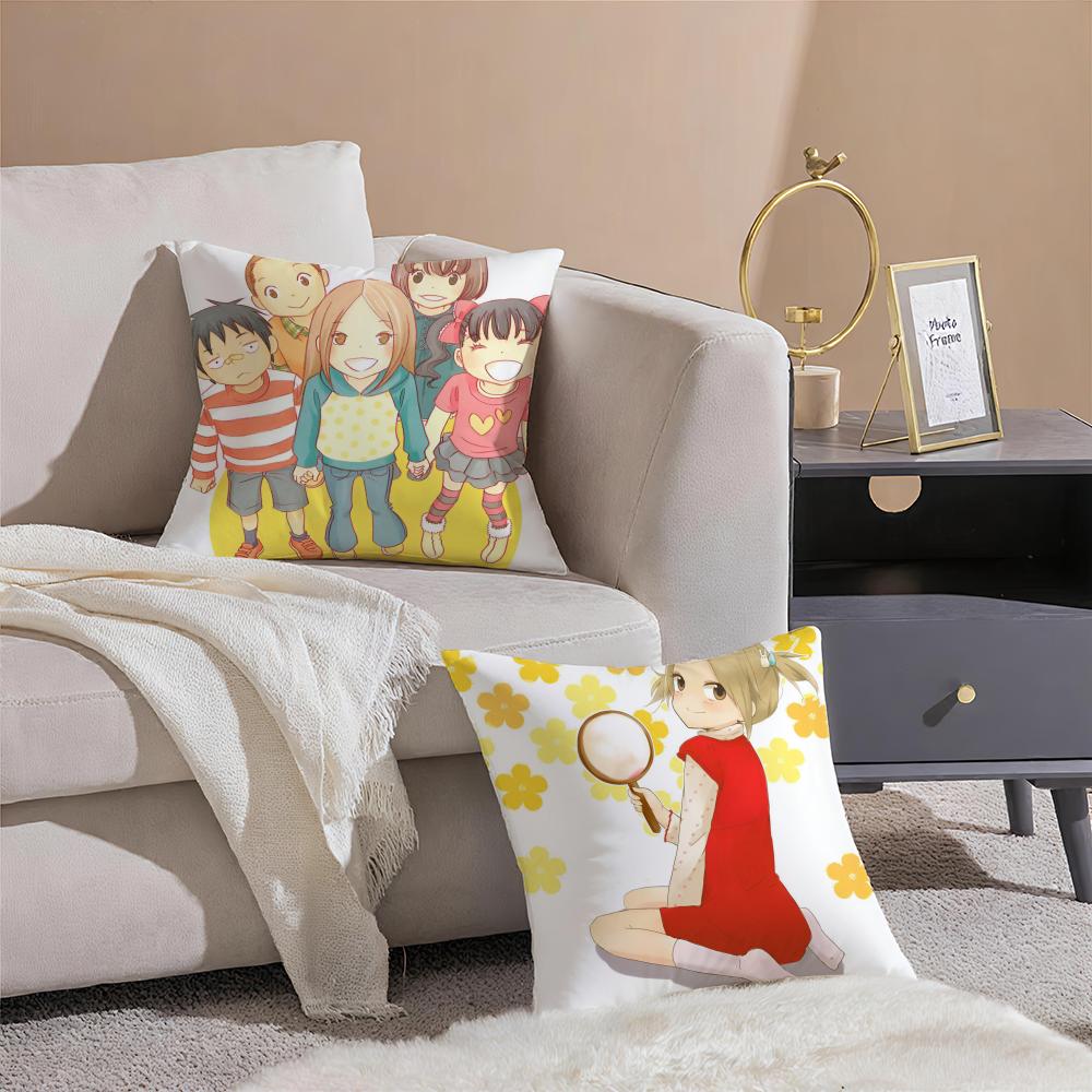 Cute Heartwarming Anime BBunny Drop Cushion Cover Pillowcase Short Plush Invisible zipper Room Sofa Cushion Cover