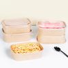 Fangcaodi Disposable Kraft Paper Takeout Boxes