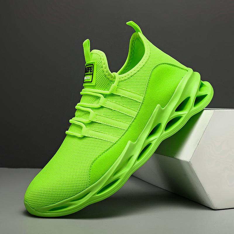 22 large size new mesh breathable casual lace-up fly-woven sports shoes ultra-light casual shoes