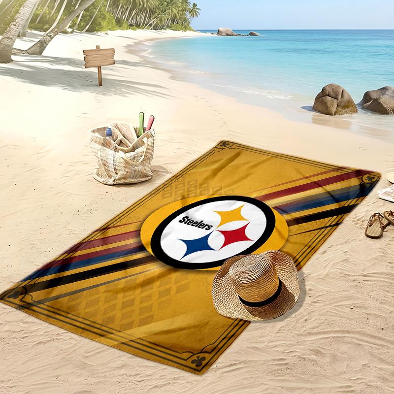 Pittsburgh Steelers Print Beach Towel Soft Portable Quick?dry Towel For Pool Summer Vacation Outdoor Sport