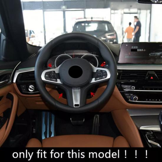 For BMW 5 Series G30 2018  Carbon Fiber Steering Wheel Cover Trim Frame