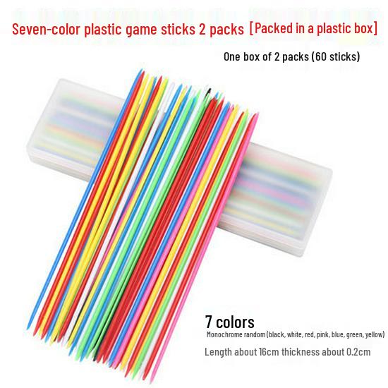 Colorful Pick-Up Sticks: 80s Nostalgic Interactive Educational Game for Kids and Parents