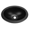 RV Sink 340 X 270 X 120mm RV Bathroom Sink Embedded Installation Round Efficient Drainage Large Capacity Versatile for Boat