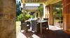 Stuhl Sessel Gartenstuhl für Balkon Terrasse Bequem Allibert + Kissen Beige