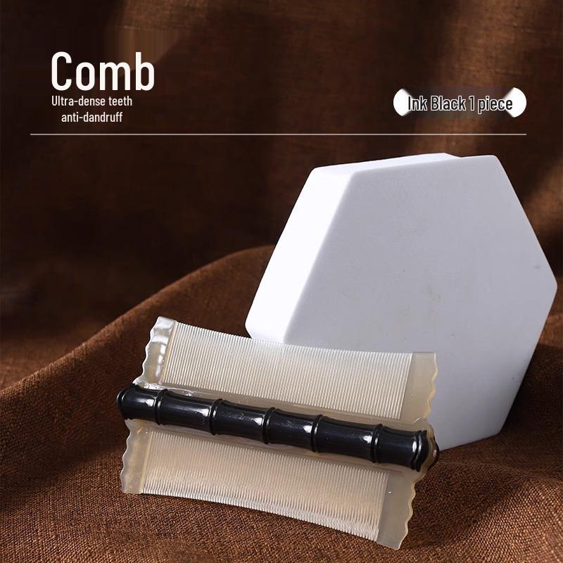 

Encrypted Bamboo Fine-Toothed Comb: Removes Dandruff, Lice & Eggs for Adults & Children