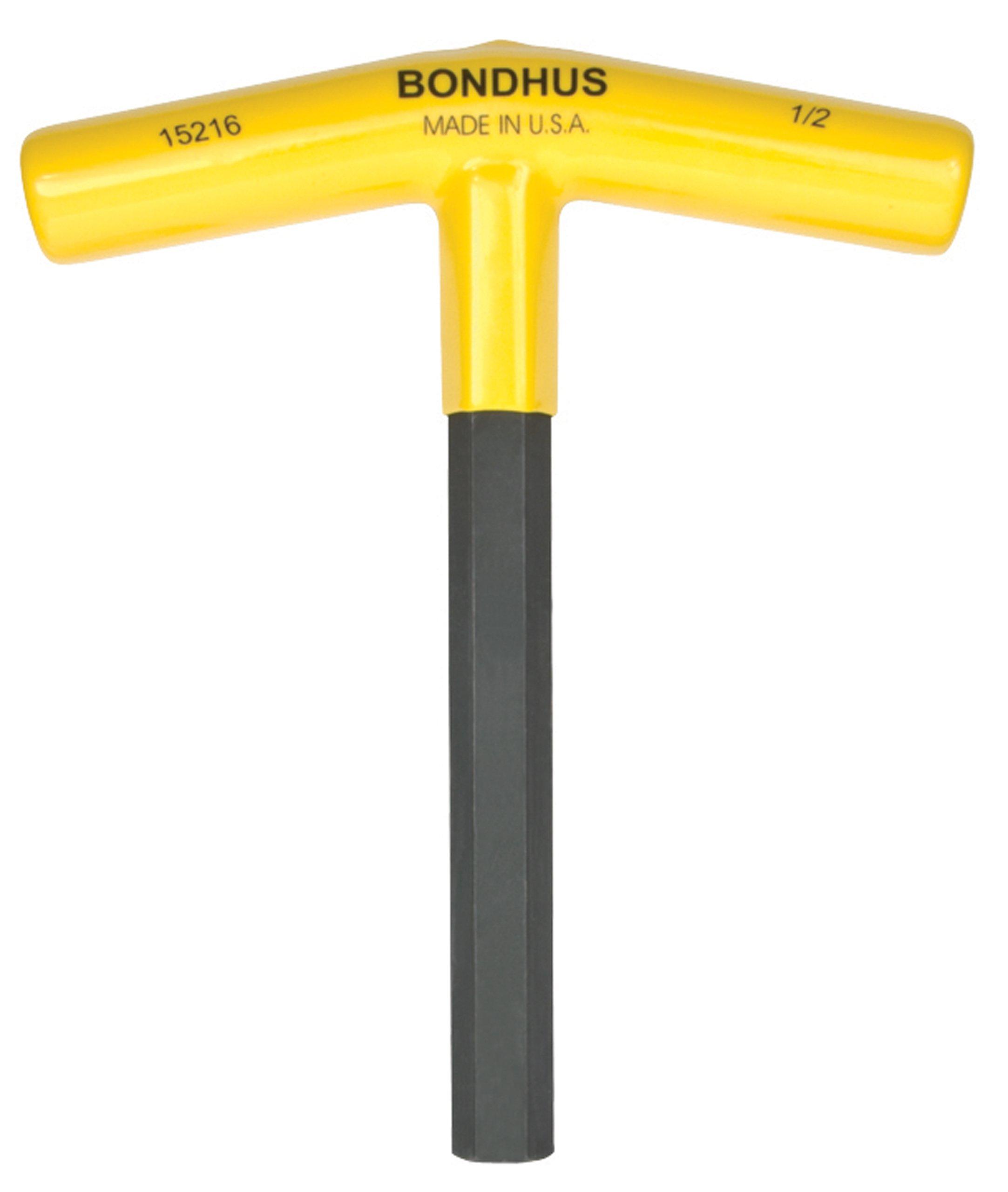 152mm Overall Length Hex inch Shaft Handle Black Finish BONDHUS (Bondhus) T-Handle 1/2 [Overall Length 152mm, Length 134mm, Length 129mm] 6HT1/2