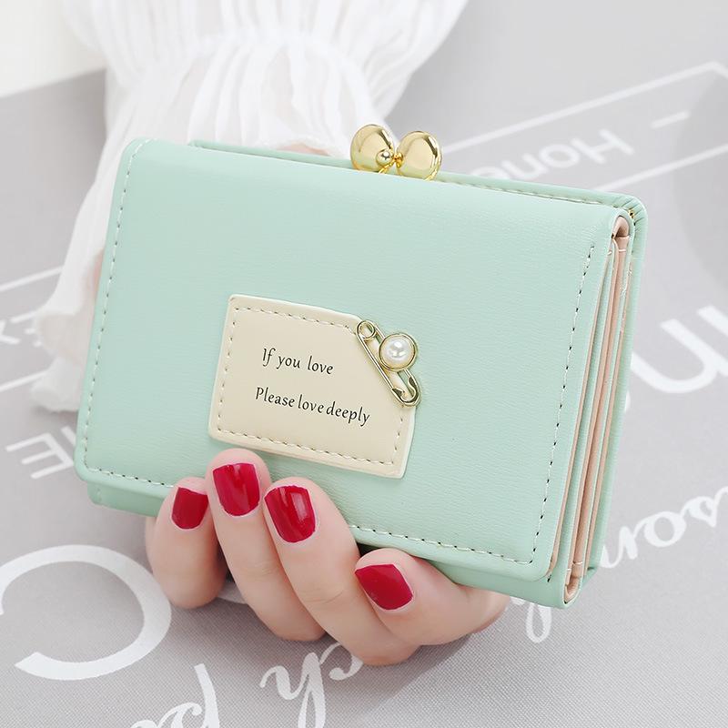 Trendy Women's Mini Wallet: Cute Korean-Style Card Holder & Coin Purse