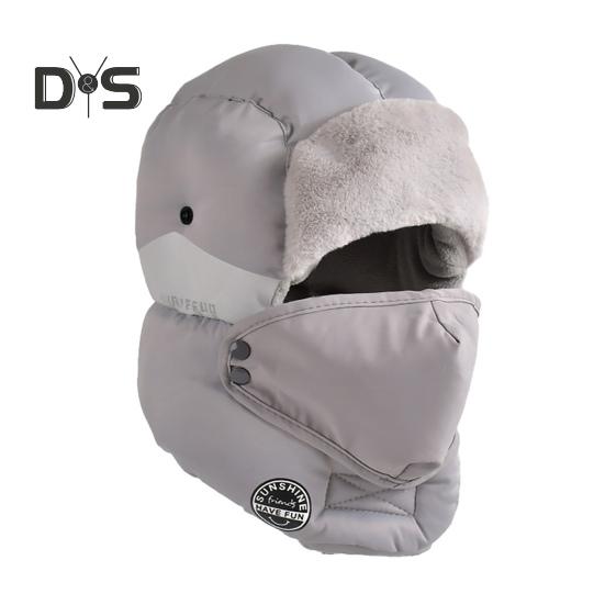 

Мужская зимняя шапка с утолщенной флисовой подкладкой, защита ушей, головной убор Windoroof, сохраняющий тепло на открытом воздухе, катание на лыжах, коньках, сноуборде, шапка Lei Feng светло-серый