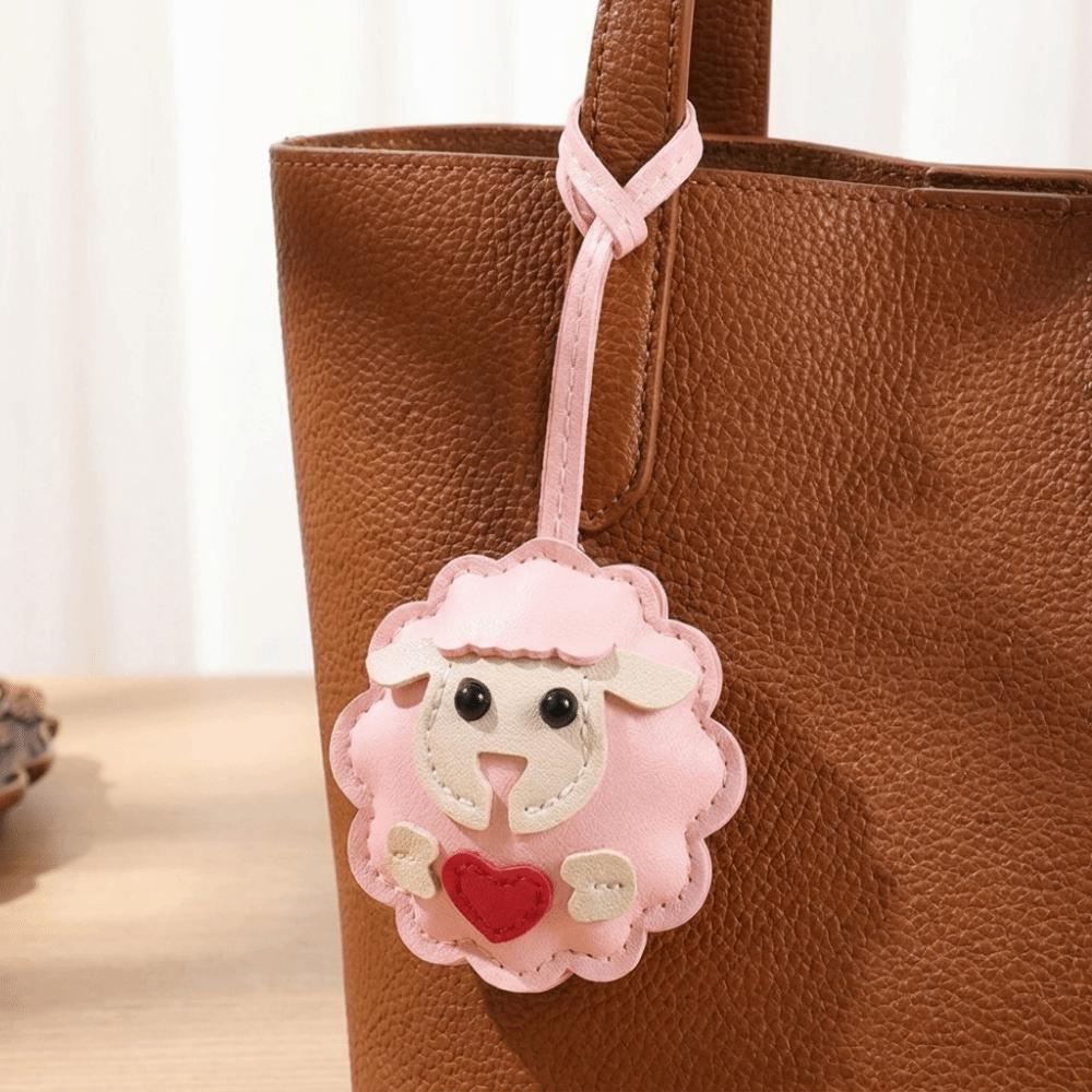 Lightweight Lamb Keyring Soft Bag Charm Cute Sheep Keychain Sister