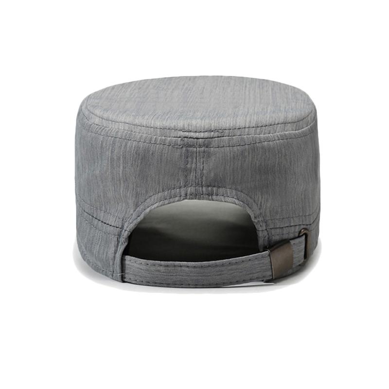 Spring Autumn Men's Flat Top Hat Sunscreen Sun Hat Outdoor Sunshade Cap for The Elderly
