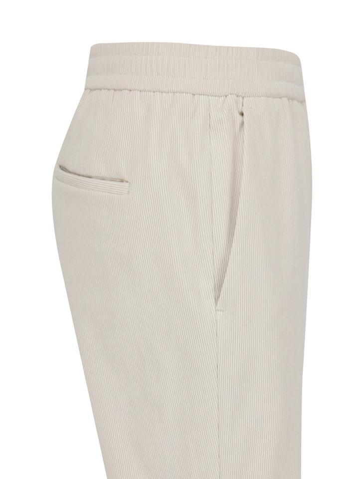 ZIOZIA Men'S Corduroy Full-Banding Pants_Ivory