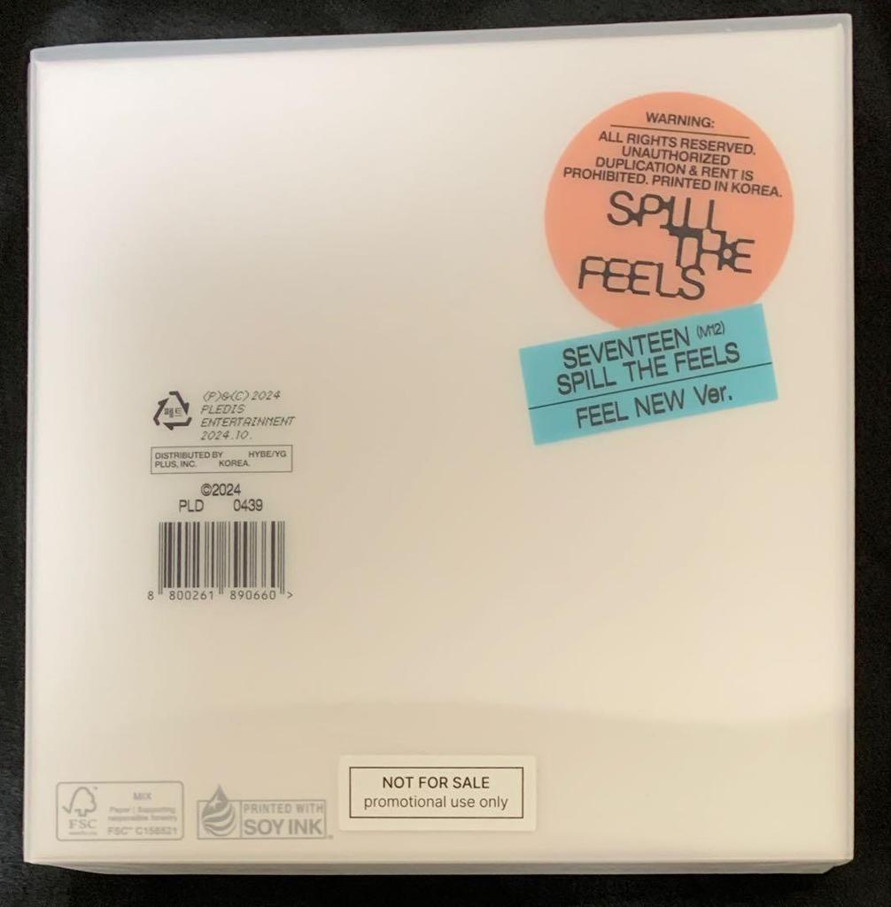[USED] Autographed SEVENTEEN 12th SPILL THE FEELS White
