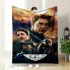 Top Gun Maverick Aviation Art Blanket Flannel Blanket for Bedroom, Living Room, Sofa, and Nap Sofas.