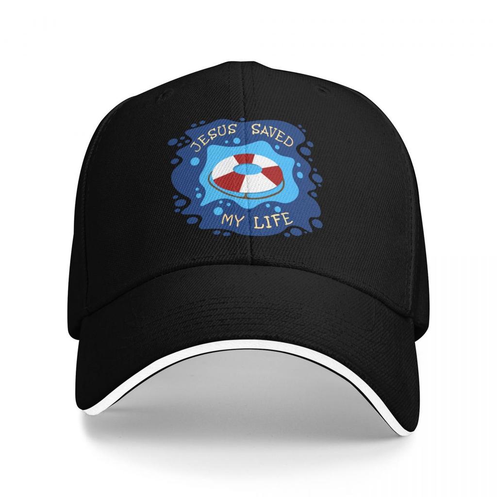 Jesus Saved My Life Baseball Cap hiking hat Beach Bag Fishing cap Big Size Hat Womens Visor Mens