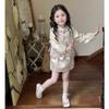 Girls' Autumn Chinese-Style Hanfu Dress Set