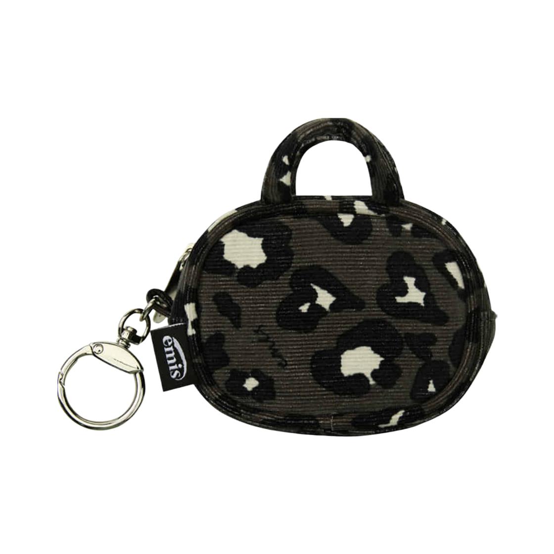EMIS Corduroy Leopard Keyring Dark Gray ONE SIZE