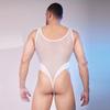 Gay Sissy Bodysuits Mens Erotic Lingerie Ultra Thin Sheer See Through Leotard Buckle Open Crotch Pornos Jumpsuits Playsuits Yoga