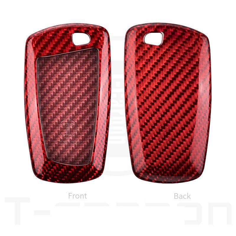 Interior Mouldings Real Carbon Fiber Car key Fob Case key cover For BMW 520 525 f30 f10 F18 118i 320i 1 3 5 7Series X3 X4 M3 M4