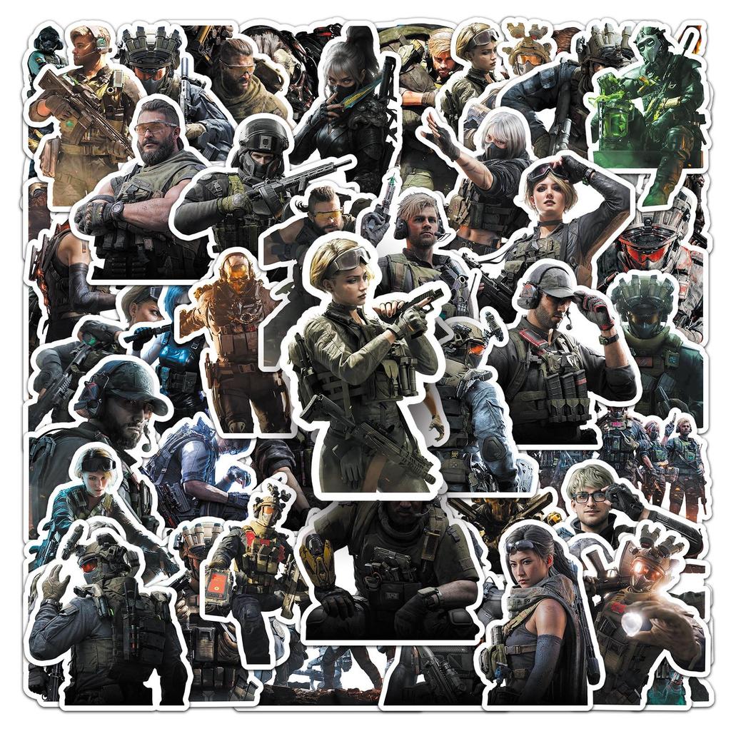 Delta Force Shooting Game Stickers - 50 Cool Trendy Designs for Computers & Water Bottles
