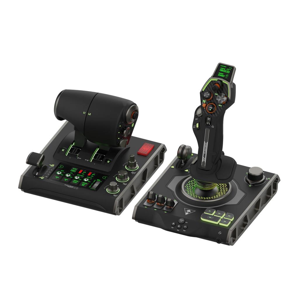 TURTLE BEACH Joystick HOTAS Flight Controller for VelocityOne compatible with Windows PC Flight DCS Combat Touch 139 Programmable Functions