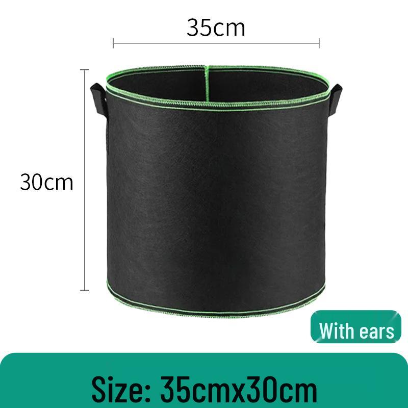 Round Thickened Non-Woven Planting Bag for Flowers and Vegetables 