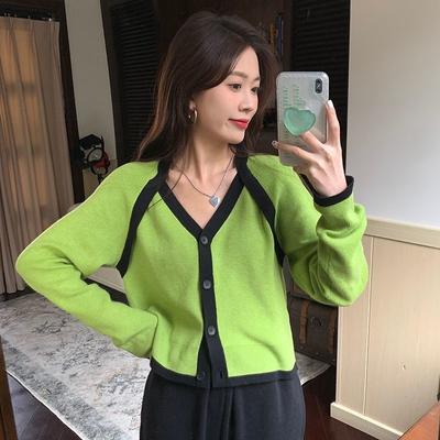 Autumn Knitwear Women Cardigan Niche V-neck Sweater New Net Red Thin Section Loose All-match Long-sleeved Sweater Coat