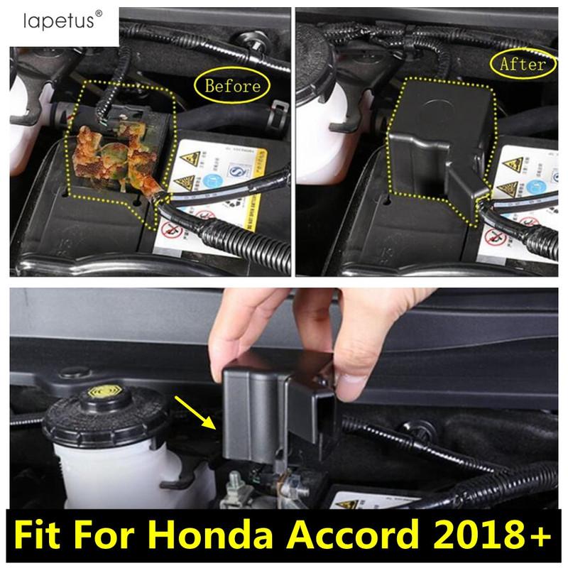 Аксессуары Lapetus Подходят для Honda Accord 10-го поколения 2018 - Пластиковый комплект накладок-рамки на отрицательный клеммный узел аккумулятора двигателя