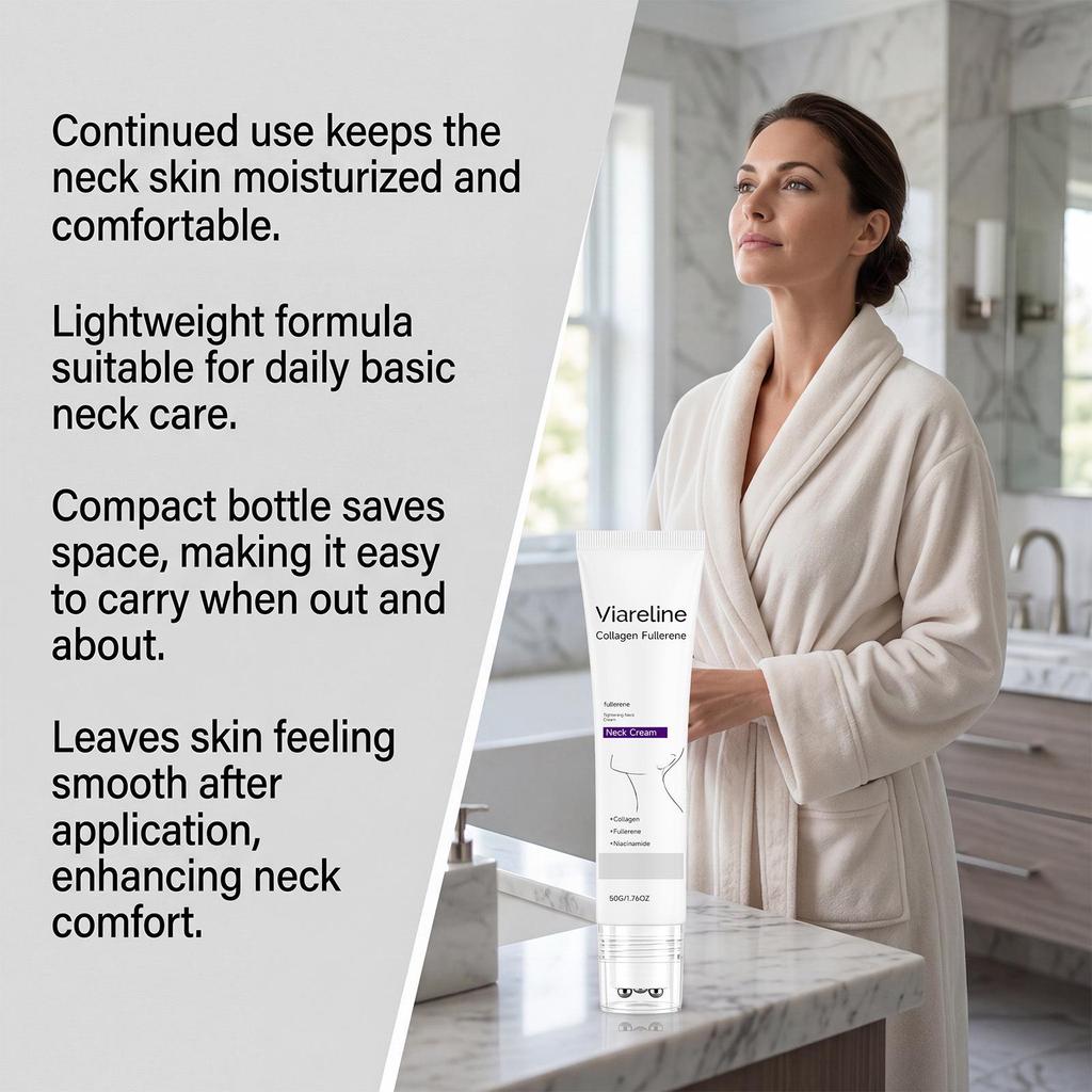 VIARELINE Collagen Neck Cream - Softens, Moisturizes & Hydrates Daily.