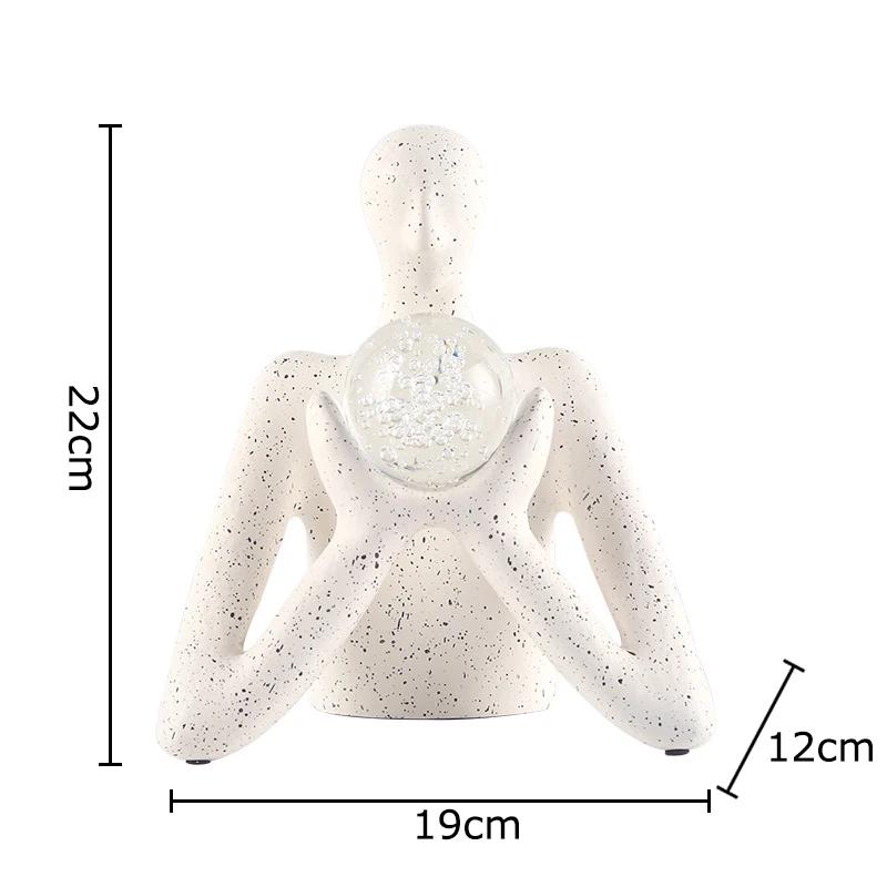 

Prophecy Diviner Figures Statue Desk Decoration Abstract Character Fortune Teller Resin Sculpture Ornament Room Aesthetics Decor