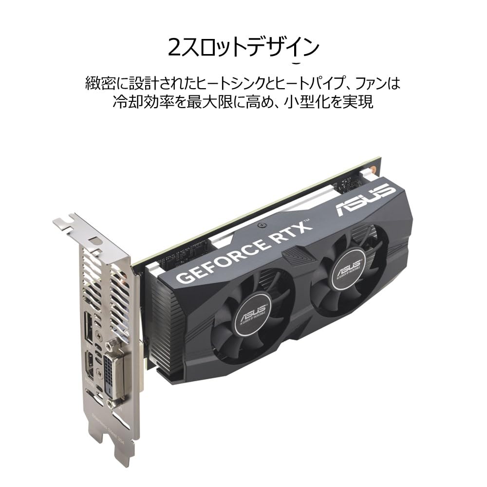 ASUS GeForce RTX 3050 LP BRK OC Edition 6GB GDDR6 Grafikkarte Offiziell vertrieben in Japan / RTX3050-O6G-LP-BRK