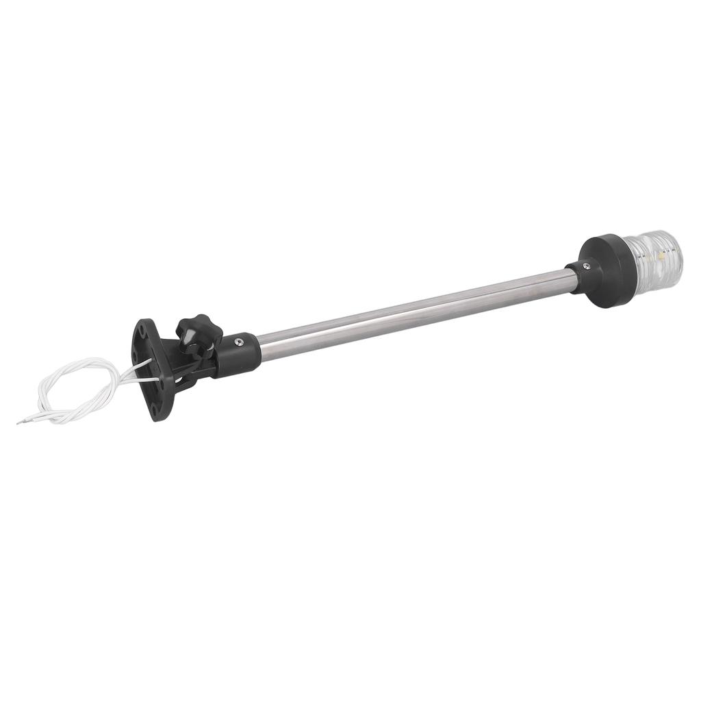 LED Anchor Navigation Light 18 Inch Marine All Round Boat Stern White Light 12 Or 24V 3W with 2