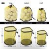 Drawstring Pouch Golf Ball Organizer Nylon Material Golf Ball Mesh Bag  Golf Accessories