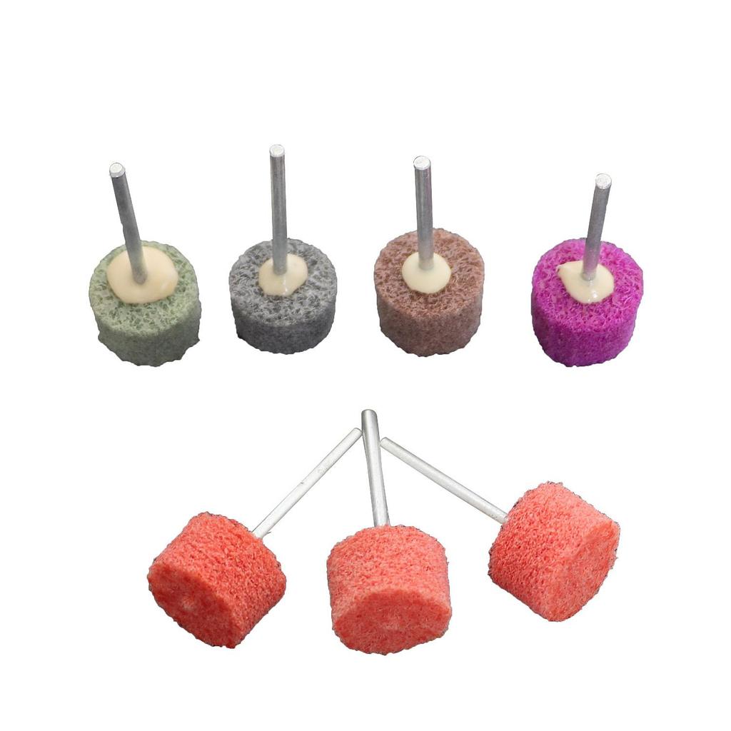 Koło polerskie, głowica szlifierska z włókna, nylonowa końcówka ścierna, miniaturowa szczotka, narzędzie do szlifowania i polerowania, zestaw polerek do biżuterii, trzpień 3 mm