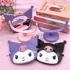 Kawaii cartoon character Kuromi girl makeup mirror desktop cute dressing mirror cute creative styling makeup mirror