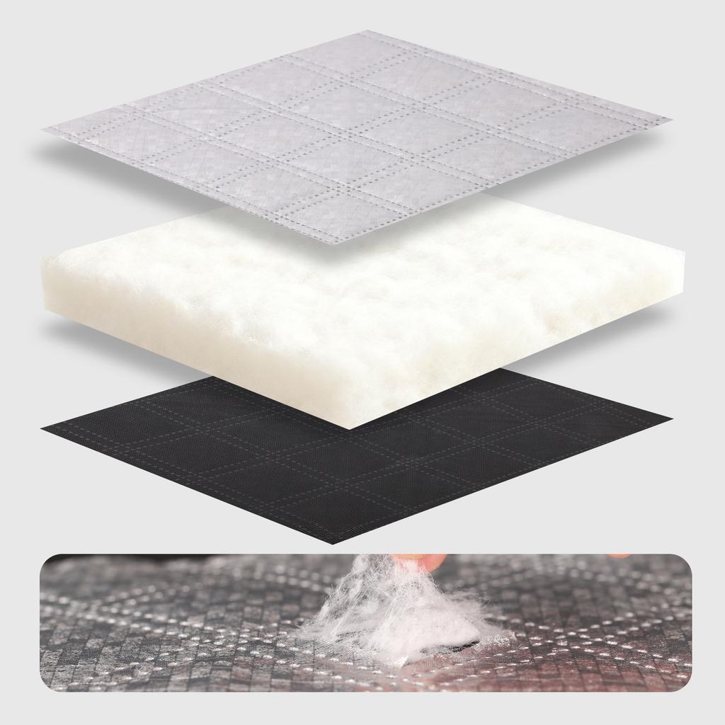 Winter-Thermo-Vorhänge mit Isolationswatte, Kälteschutz-Fensterisolierfolie, Verdickte schallisolierende und lichtundurchlässige Vorhänge