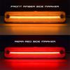 For Hummer H2 2003-2009 Smoked LED Top Roof Cab Marker Light + Front Rear LED Side Marker Light Signal Lamp 14pcs/set